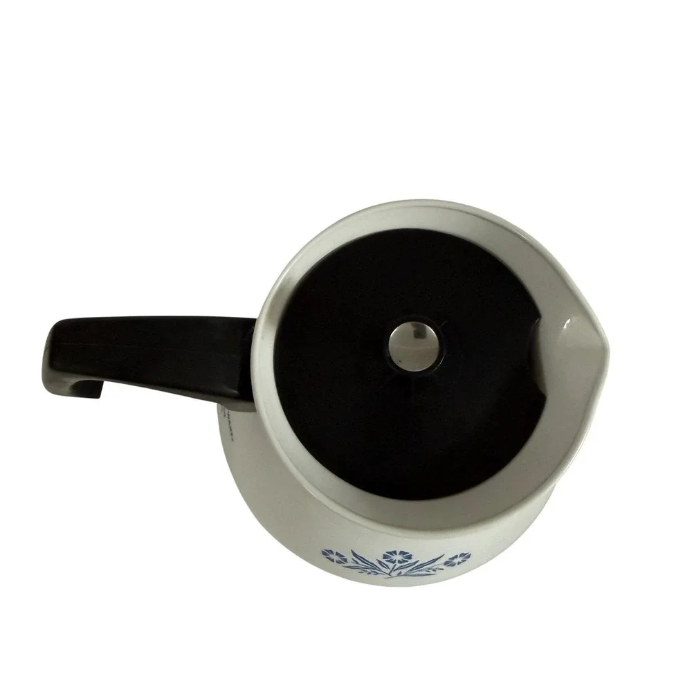 Vintage Corning Ware Blue Cornflower 6 Cup Tea Pot Kettle w/ Lid P-104 MCM 1960s
